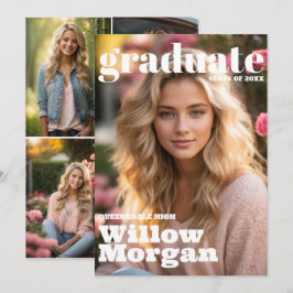 Invitación a un evento de graduación fotográfica d