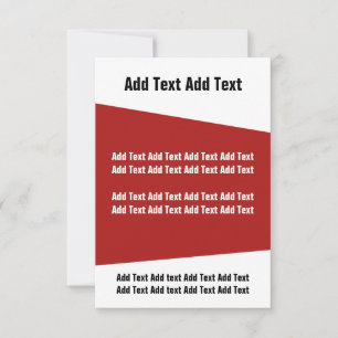 Invitación a un evento de negocios moderno en rojo