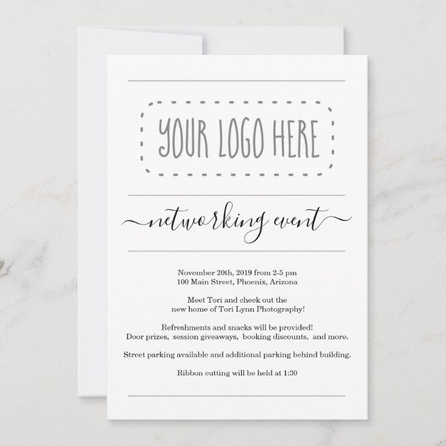 Invitación a un evento de redes de negocios - Agre (Anverso)