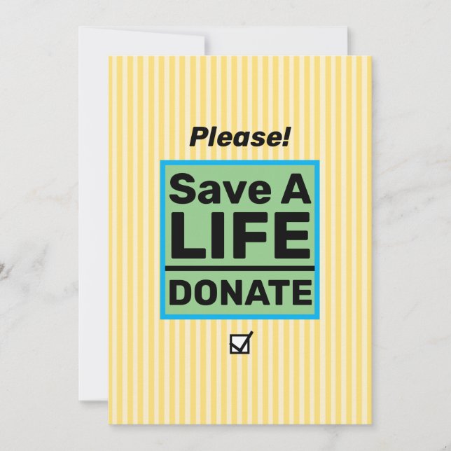 Invitación a un evento de sensibilización sobre do (Anverso)