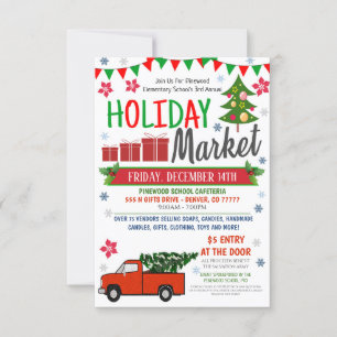 Invitación a un evento de vacaciones en la comunid