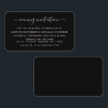 Invitación a un evento nocturno de escritura simpl<br><div class="desc">Moderno y sencillo programa de entradas para eventos nocturnos,  perfecto para una elegante celebración boda.</div>
