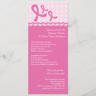 Invitación a un evento sobre cáncer de mama en cin
