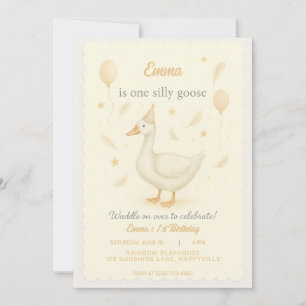 Invitación a un Fiesta de cumpleaños de Goose Sill