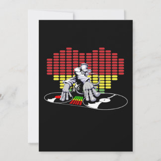Invitación a un grupo de DJ analógico