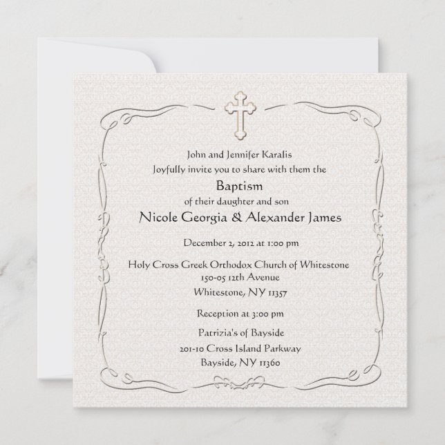 Invitación a un momento apreciado (Anverso)