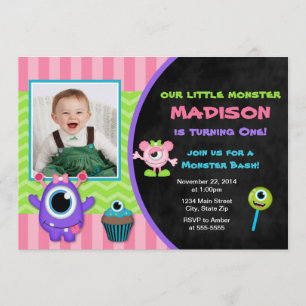 Invitación a un Monstruo de Invitación a Cumpleaño