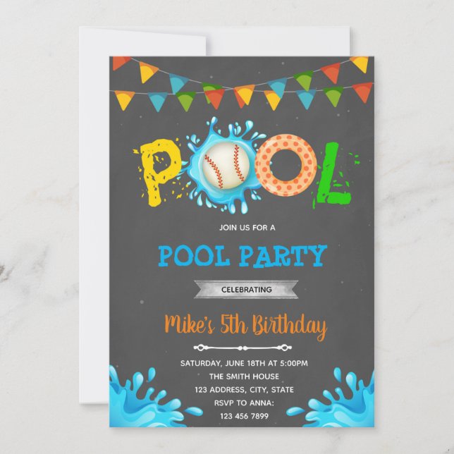 Invitación a un partido de béisbol (Anverso)