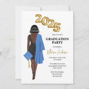 Invitación a un partido de graduación femenino