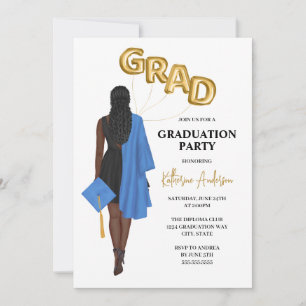 Invitación a un partido de graduación femenino