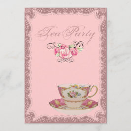 Invitación a un partido de té de ducha de novia en