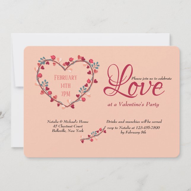 Invitación a un partido El día de San Valentín de  (Anverso)