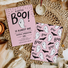 Invitación a un pequeño bebé de Halloween de Boo