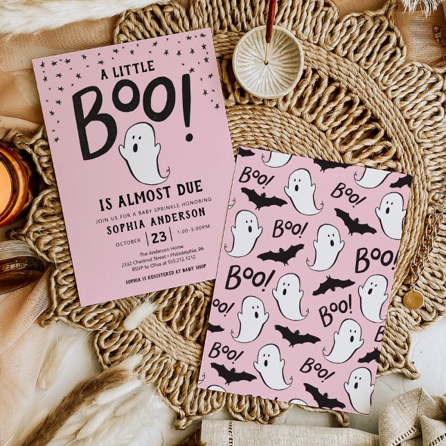 Invitación a un pequeño bebé de Halloween de Boo (Subido por el creador)