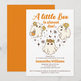 Invitación A Un Pequeño Boo Casi Se Le Debe Un Fantasma Baby 