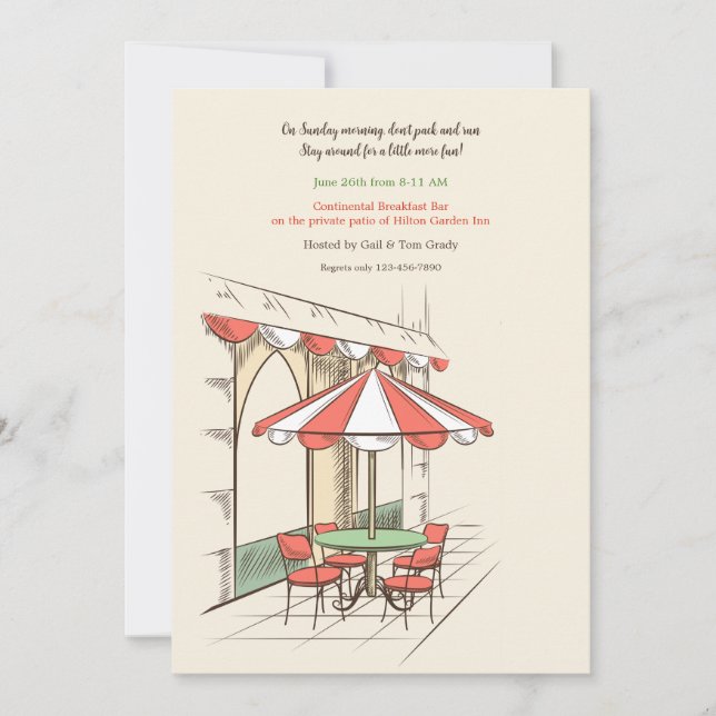 Invitación a un pequeño café (Anverso)
