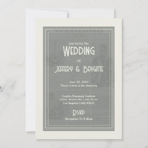 Invitación a un periódico de bodas de época