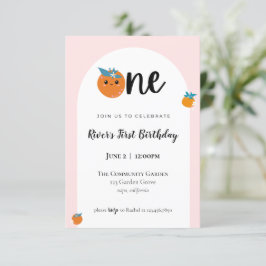 Invitación a un primer cumpleaños de Little Cutie