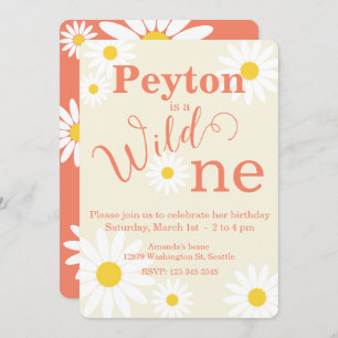 Invitación a un primer cumpleaños salvaje