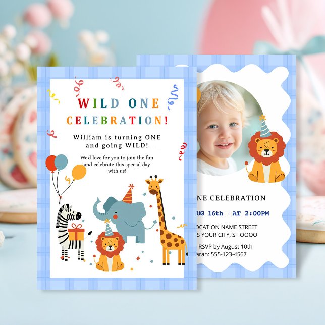 Invitación a un primer cumpleaños salvaje (Subido por el creador)