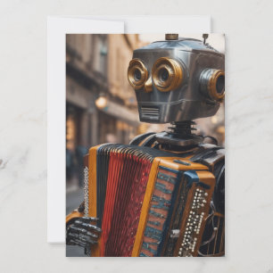 invitación a un robot acordeón