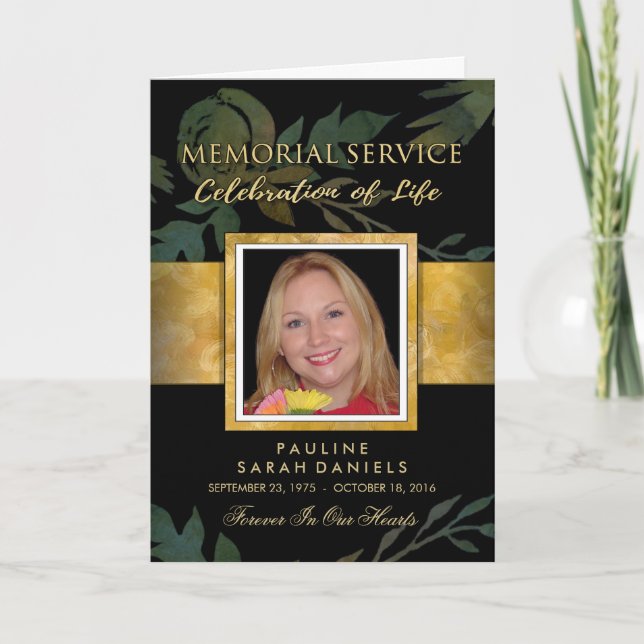 Invitación a un Rosa de Black & Gold Elegant (Anverso)