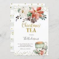Invitación a un Tea Party de Navidades