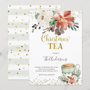 Invitación a un Tea Party de Navidades