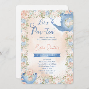 Invitación a un Tea Party editable