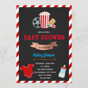 Invitación a un tema de la ducha bebé de película