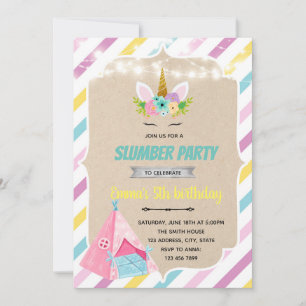 Invitación a un tepe de unicornio