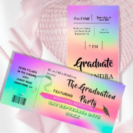 Invitación a un Ticket con colores en el Festival