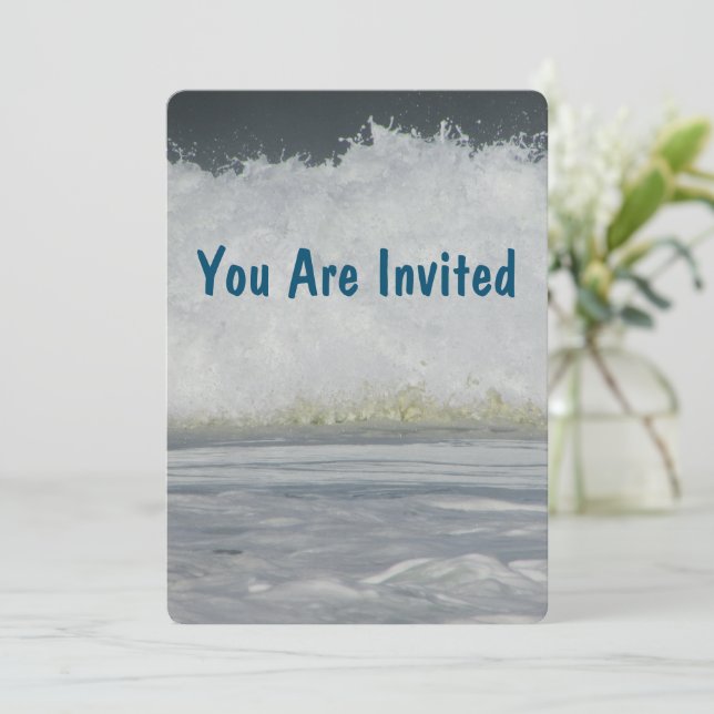 Invitación a un viaje anual de verano para vacacio (Anverso de pie)