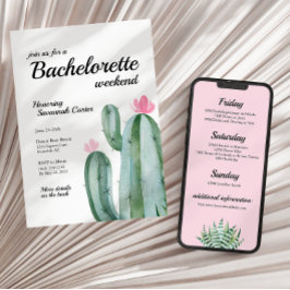 Invitación a un viaje de cactus del desierto de Ba