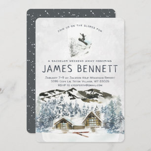 Invitación a un viaje en esquí de fin de semana pa