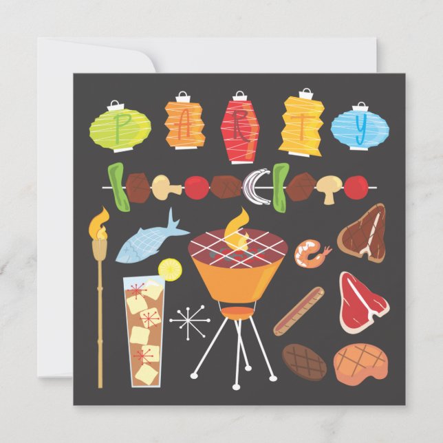 Invitación a una barbacoa de mediados del siglo pa (Anverso)