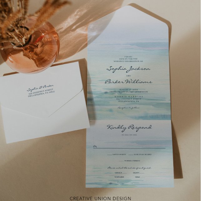 Invitación a una boda acuarela (Subido por el creador)