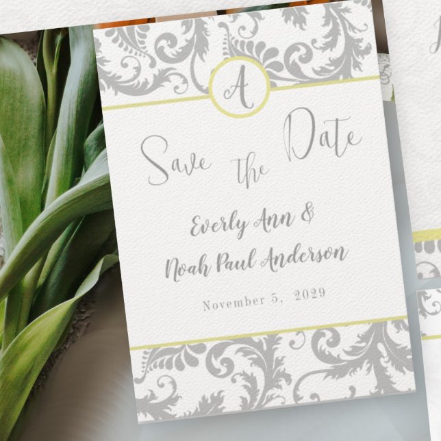 Invitación a una boda amarilla brillante brillante (Subido por el creador)
