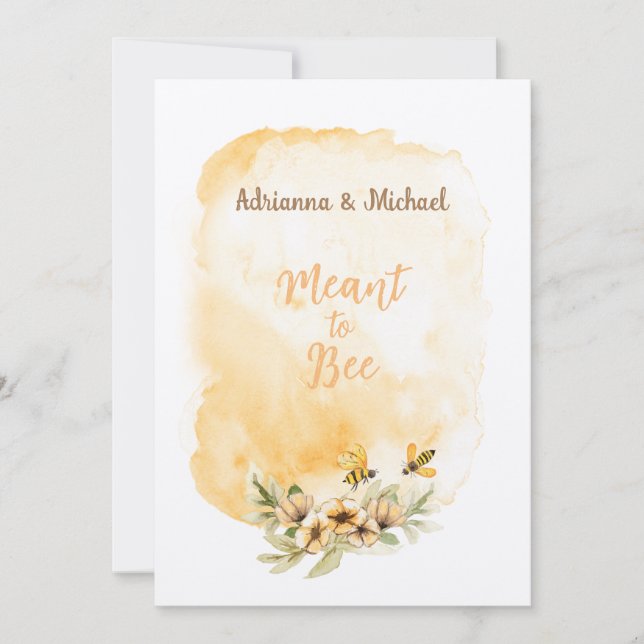 Invitación a una boda asequible (Anverso)