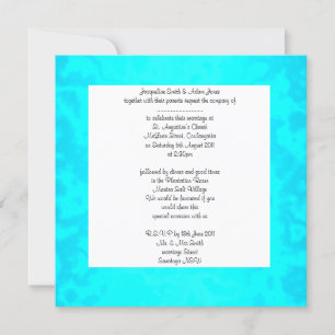 Invitación a una boda de cristal de Aqua 2