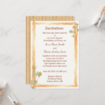 Invitación a una boda de madera rústica