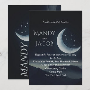 Invitación a una boda en luna creciente