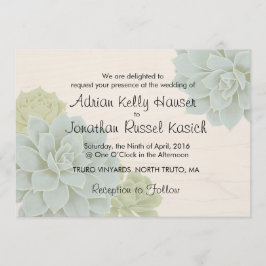 Invitación a una boda exitosa y rústica