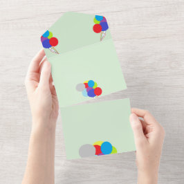 Invitación a una boda: globos