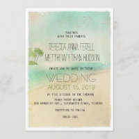 Invitación a una boda pacífica en la playa artsy r