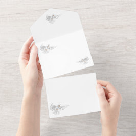 Invitación a una boda: palomas