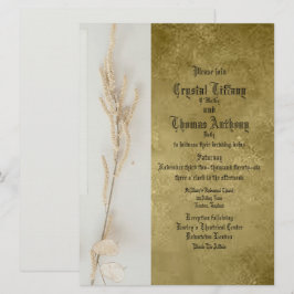Invitación a una boda plana con vida completa