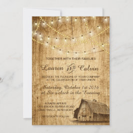 Invitación a una boda rural con Barn