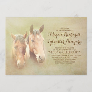 invitación a una boda rústica de campo con pareja 