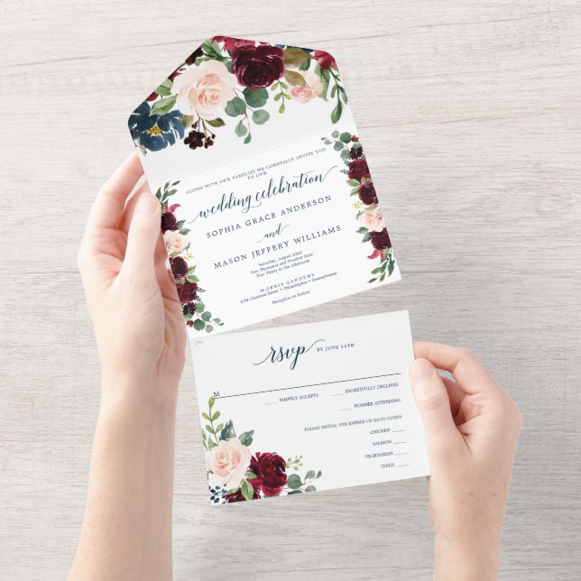 Invitación a una boda rústica de la Marina de Borg (desgarro)